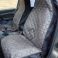 Front Pair Quilted Faux Leather Seat Covers