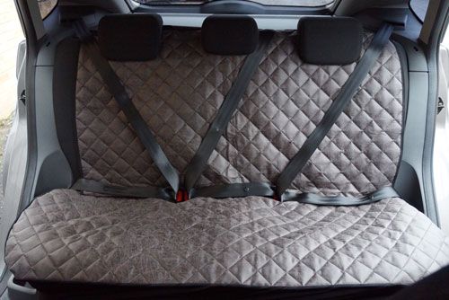 Rear Quilted Faux Leather Seat Cover