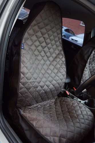 Driver Quilted Faux Leather Seat Cover