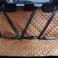 Rust Quilted Faux Leather Rear Seat Cover