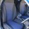 Black car seat covers with navy insert